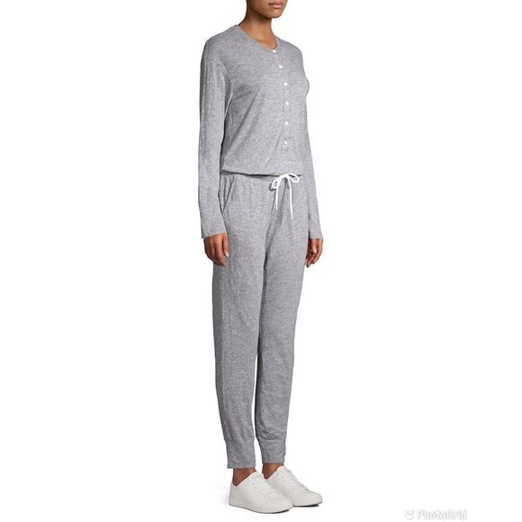 Monrow Henley Drawstring Jumpsuit - Picture 2 of 11